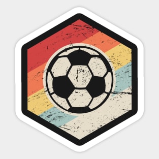 Retro 70s Soccer Coach Icon Sticker